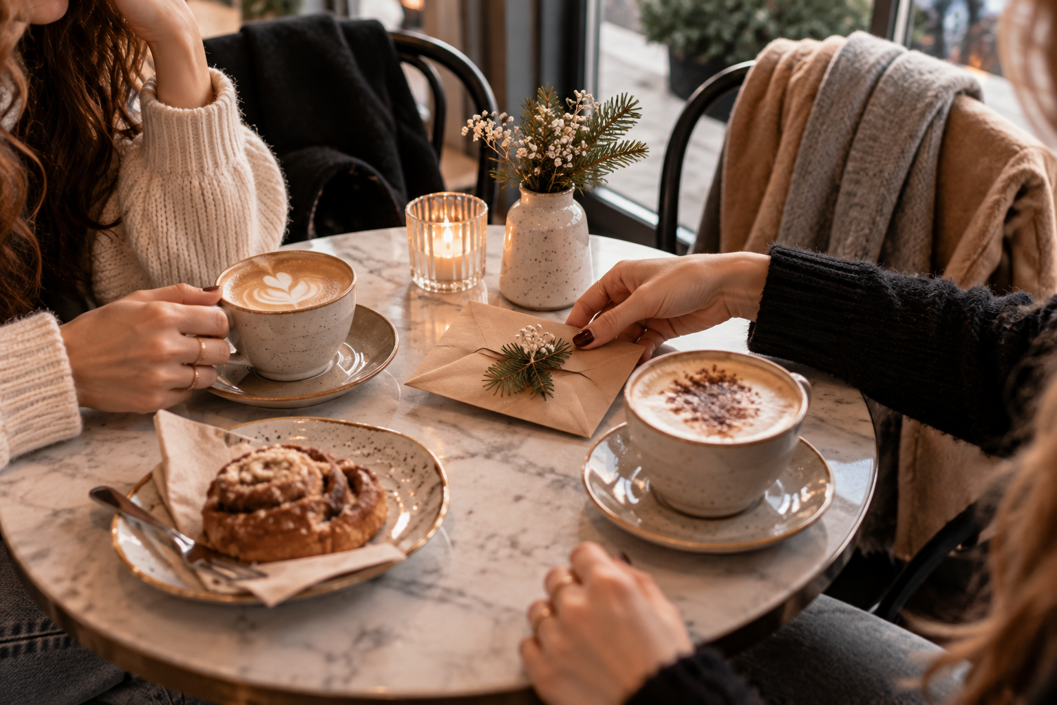 Gemeinsamer Kaffee als Adventskalender-Idee für die beste Freundin