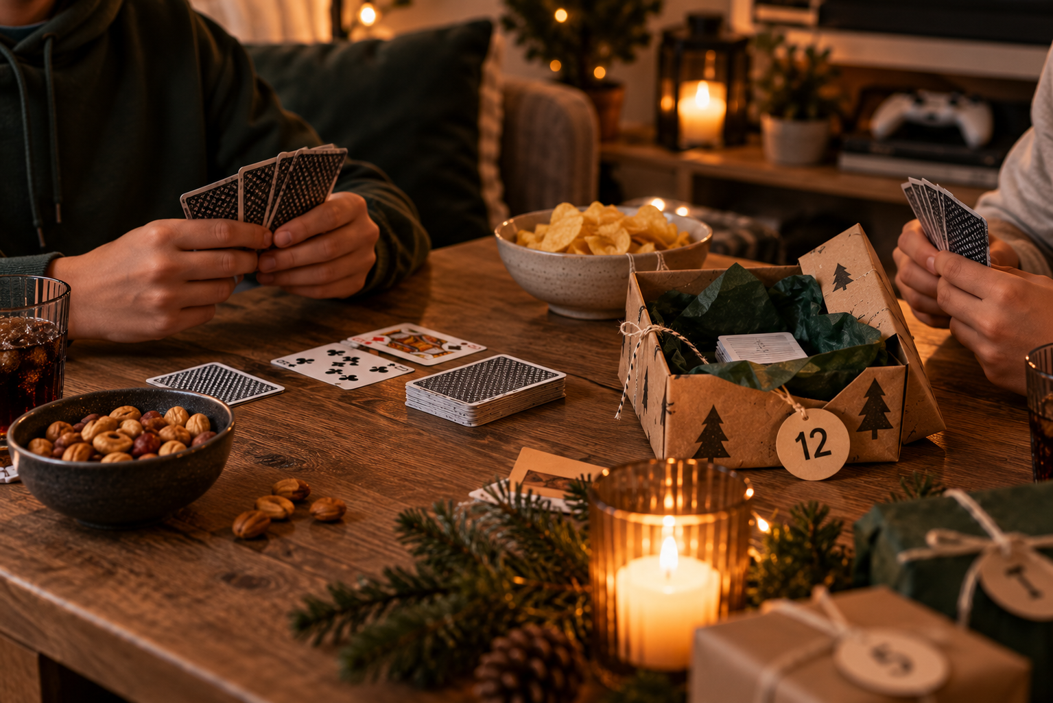 Kartenspiel als kleine Adventskalender-Überraschung für Teenager