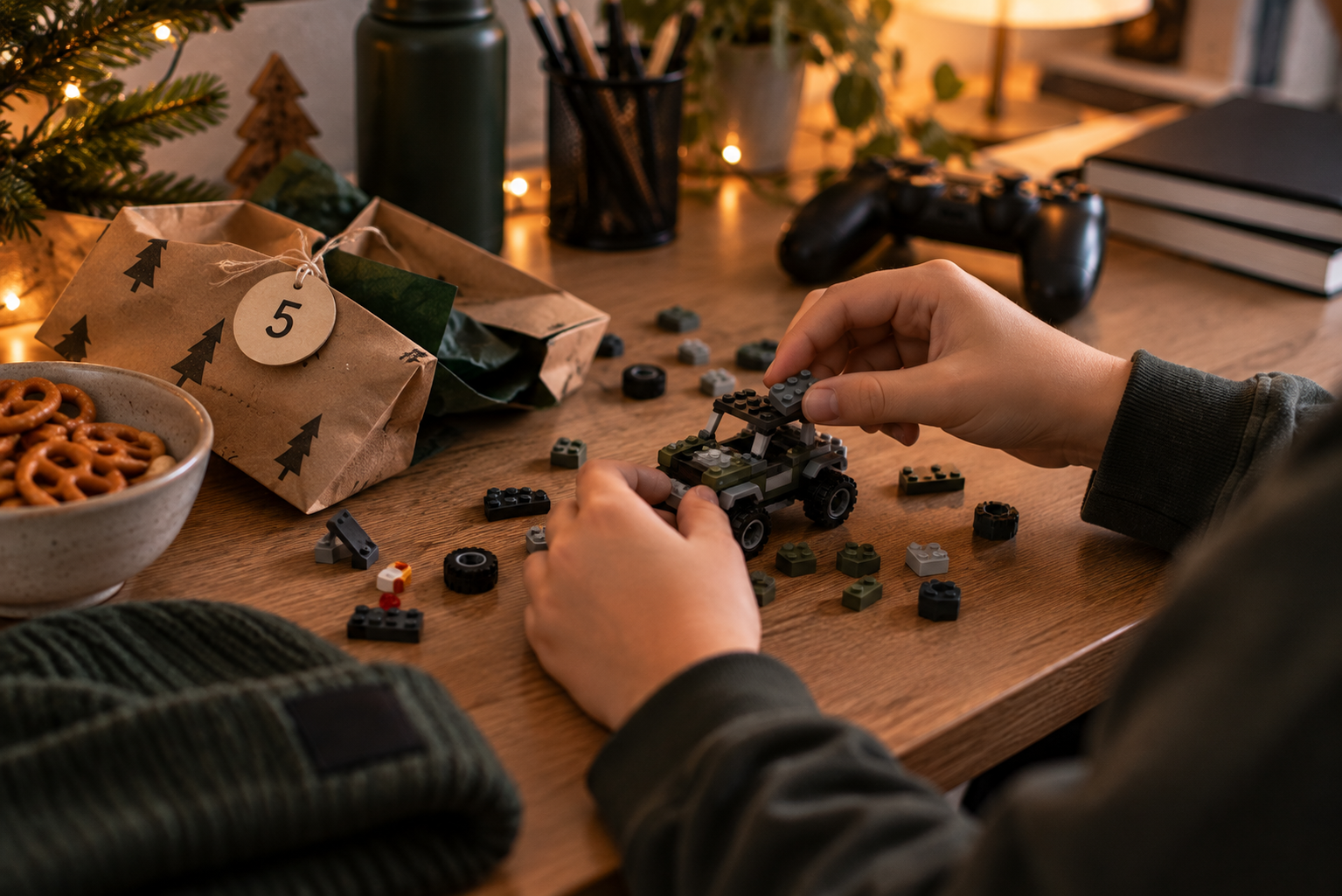 Klemmbaustein-Set als Adventskalender-Idee für Teenager